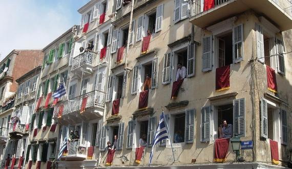 'easter @ corfu, greece/ the town's old section' - Korfu